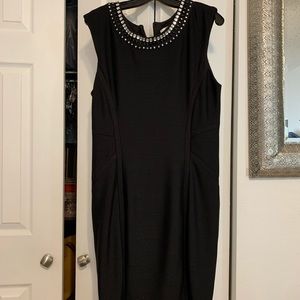 Short dress with rhinestones